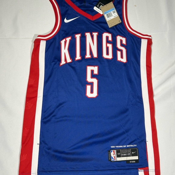 Sacramento Kings NBA Basketball Jersey #5 Fox Size M (44) Msrp $120 - Picture 1 of 7
